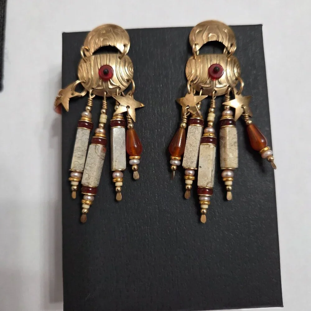 Vintage Tabra gold filled earings - Picture 1 of 3